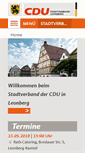 Mobile Screenshot of cdu-leonberg.de